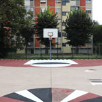 p.za Tirana, Campo basket. Progetto "Immaginare Piazza Tirana"